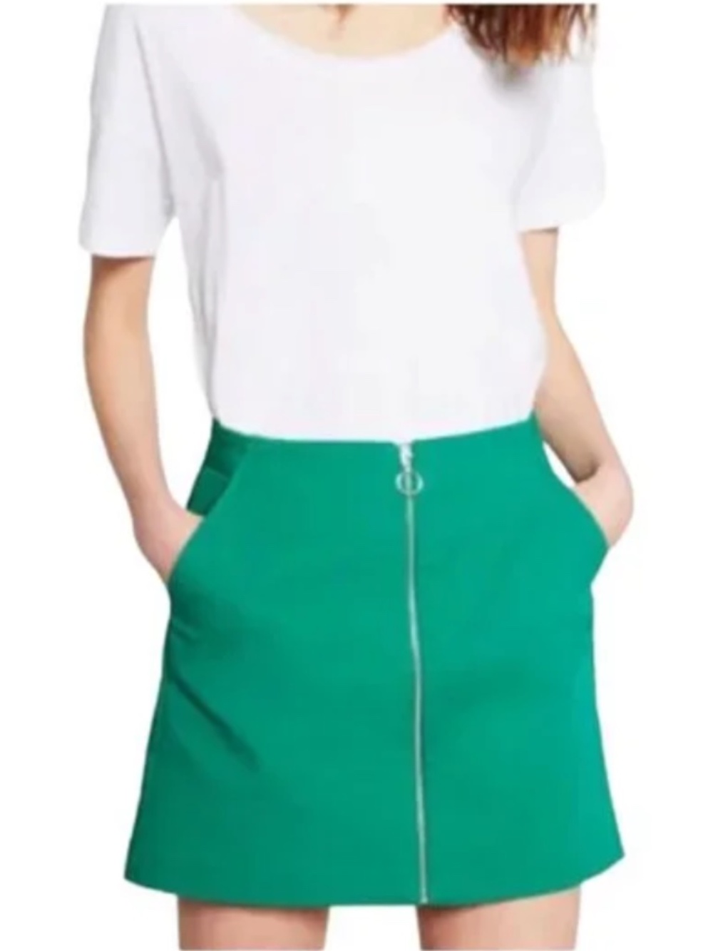 Zara Trafaluc Mini Skirt - Kelly Green Size M